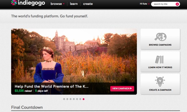 indiegogohomepage